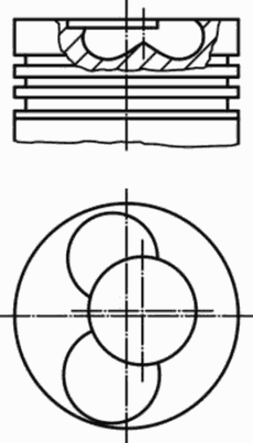 Поршень двс MAHLE/KNECHT 030 41 02