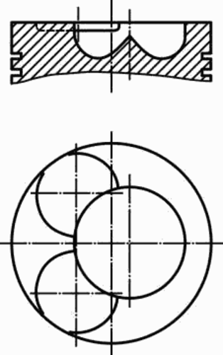 Поршень двс MAHLE/KNECHT 0305802