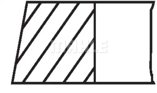 Кольца поршневые audi a2 1.4 00-05 MAHLE/KNECHT 03061N2