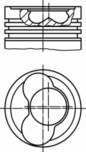 0306500 MAHLE/KNECHT Поршень ДВС AUDI: A3 1.9 TDI 96-03, A3 1.9 TDI 03-12, A3 Sportback 1.9 TDI 04-, A3 кабрио 1.9 TDI 08-, A4 1.9 TDI 00-04, A4 Avant 1.9 -1/2 cyl- [STD]