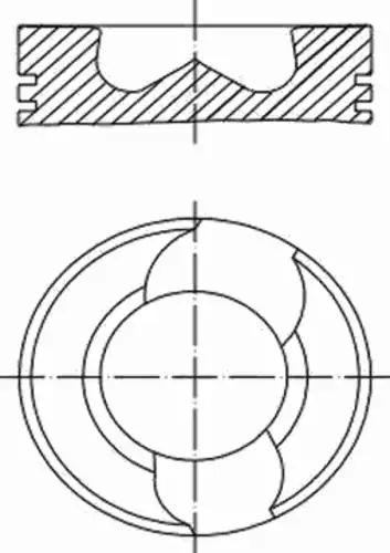 0309700 MAHLE/KNECHT поршень ДВС