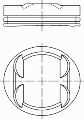 Поршень двигателя MAHLE/KNECHT 033 18 00