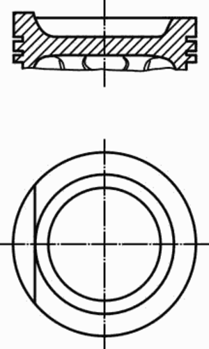 033 97 01 MAHLE/KNECHT Поршень ДВС