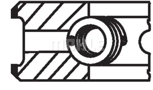 03999N1 Mahle/Knecht Кольца ДВС поршневые (к-т на 1 поршень)