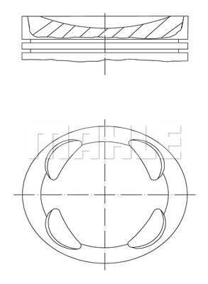 081PI00104000 MAHLE/KNECHT Поршень ДВС