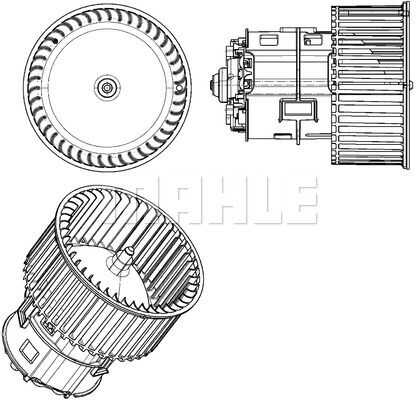 Вентилятор салона MAHLE/KNECHT AB182000P