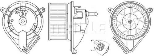 AB271000S Mahle/Knecht Вентилятор отопителя