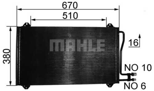 Радиатор кондиционера MAHLE/KNECHT AC 207 000S
