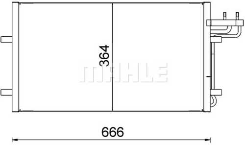 Ac 374 000s радиатор кондиционера MAHLE/KNECHT AC 374 000S