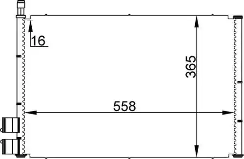 Радиатор кондиционера MAHLE/KNECHT AC298000S