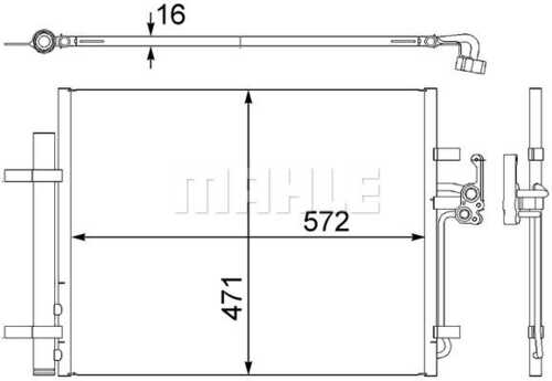 Фото 1 AC441000S MAHLE/KNECHT Конденсатор кондиционера