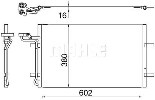 AC725000S MAHLE/KNECHT Радиатор кондиционера