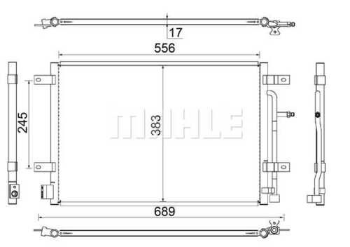 AC812000S MAHLE/KNECHT Радиатор кондиционера