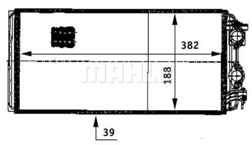 Теплообменник отопление салона behr premium line