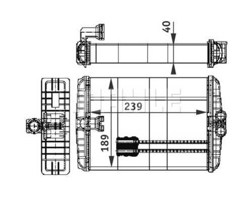 Радиатор отопителя MAHLE/KNECHT AH110000P