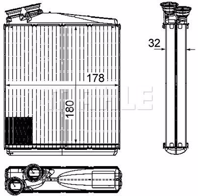 Радиатор отопителя MAHLE/KNECHT AH192000P