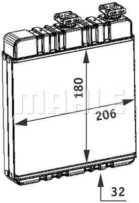 AH76000P Mahle/Knecht Радиатор отопителя