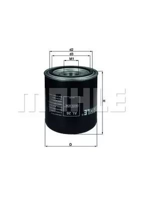 Фильтр-влагоотделитель MAHLE/KNECHT AL26