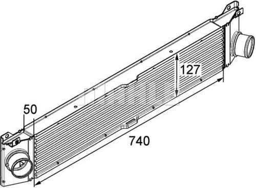 Интеркулер MAHLE/KNECHT CI157000P