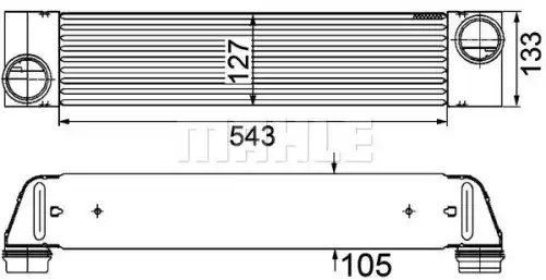 Интеркулер MAHLE/KNECHT CI193000P
