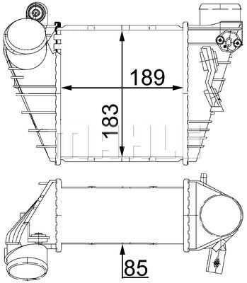 Интеркулер MAHLE/KNECHT CI22000S