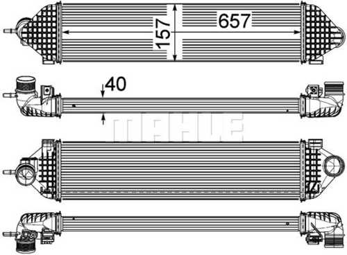Интеркулер MAHLE/KNECHT CI247000P