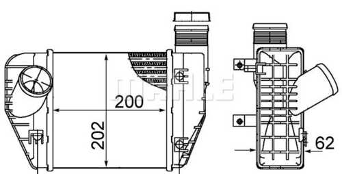 CI423000S Mahle/Knecht Интеркулер