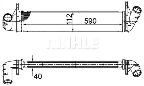 Интеркулер MAHLE/KNECHT CI495000S
