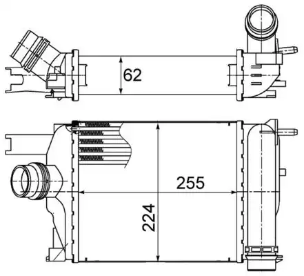 CI497000S MAHLE/KNECHT Интеркулер