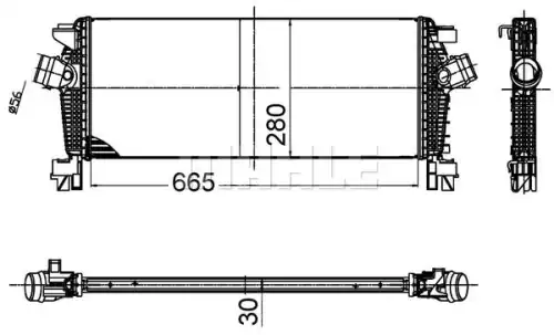 Интеркулер MAHLE/KNECHT CI509000S