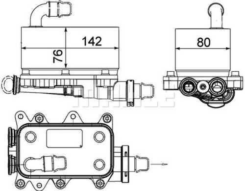 CLC18000P MAHLE/KNECHT Радиатор масляный