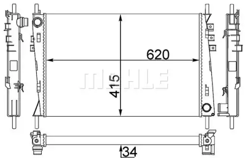 Радиатор MAHLE/KNECHT CR1348000S