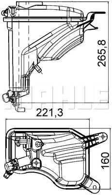 Расширительный бачок MAHLE/KNECHT CRT207000S