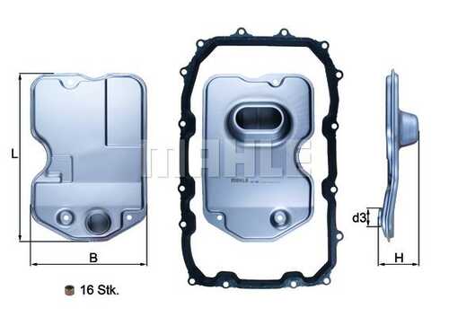 HX160KIT Mahle/Knecht Элемент фильтрующий гидравлический