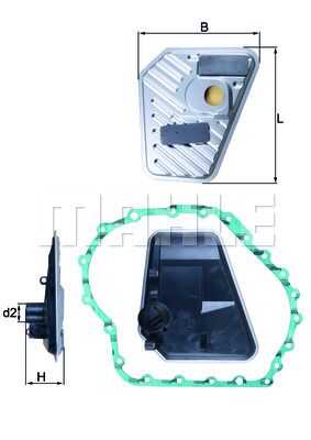 Гидровлический фильтр АКПП Mahle/Knecht HX168D