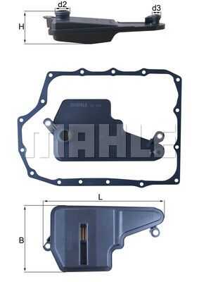 Фильтр акпп (в комплекте) MAHLE/KNECHT HX193D