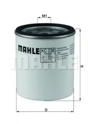 Фото 1 KC238D MAHLE/KNECHT Фильтр топливный