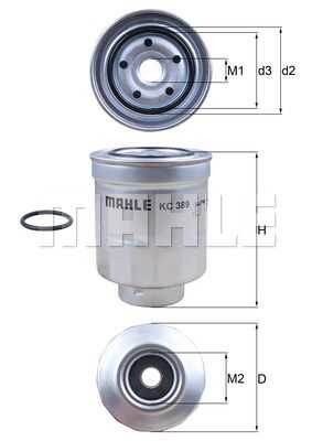 KC389D Mahle/Knecht фильтр топливный