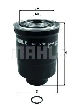 Фото 1 KC578D MAHLE/KNECHT фильтр топливный