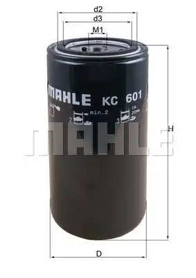 KC601 MAHLE/KNECHT Фильтр топливный