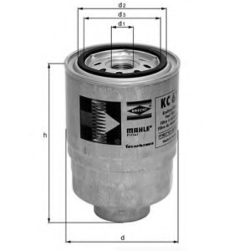 KC67 Mahle/Knecht фильтр топливный