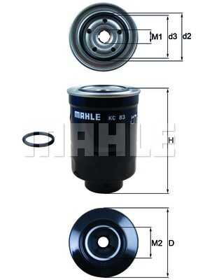 KC83D Mahle/Knecht Фильтр топливный