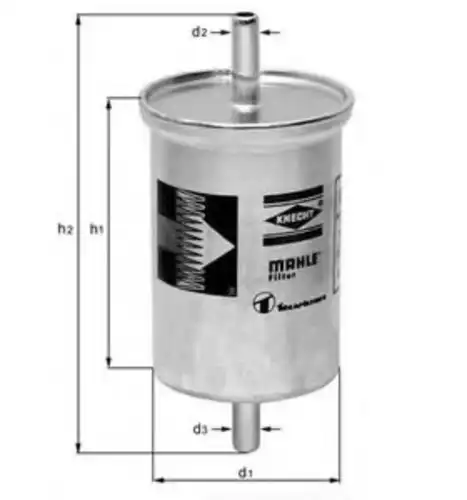 KL165 Mahle/Knecht Фильтр топливный