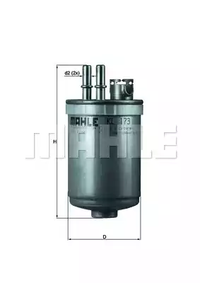 KL173 Mahle/Knecht Фильтр топливный