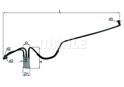 KL553 Mahle/Knecht Фильтр топливный погружной