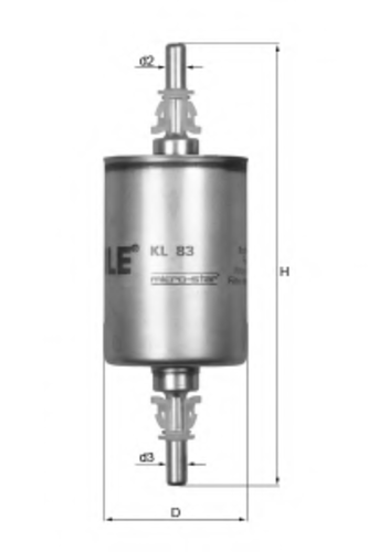 KL83 Mahle/Knecht фильтр топливный