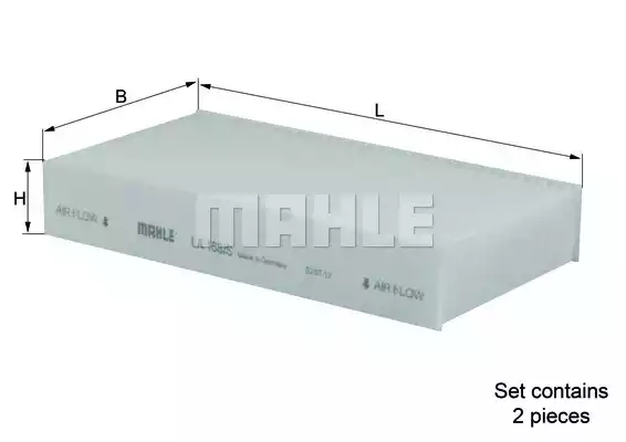 LA168/S Mahle/Knecht Фильтр салона