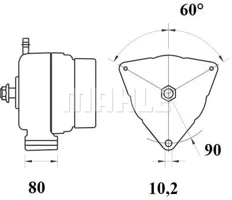 Генератор MAHLE/KNECHT MG795