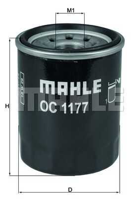 Масляный фильтр Mahle/Knecht OC1177