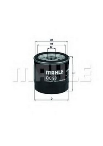 Масляный фильтр Mahle/Knecht OC90OF